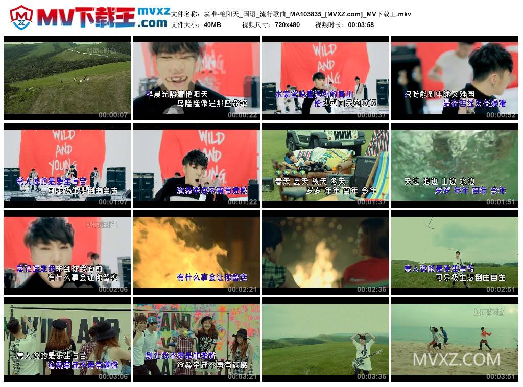 窦唯-艳阳天_国语_流行歌曲_MA103835